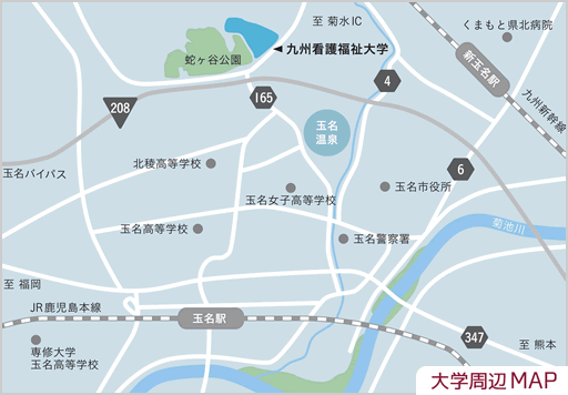 大学周辺マップ