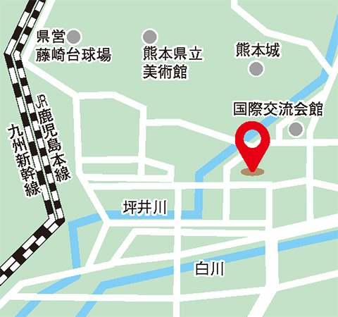 出張個別相談会 熊本会場の地図