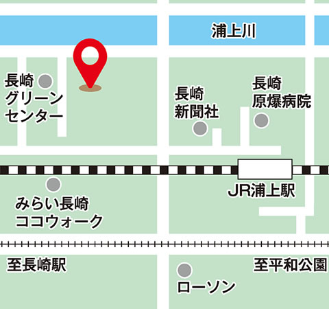 出張個別相談会 長崎会場の地図