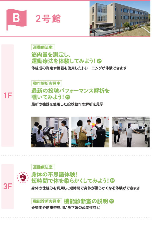 2号館のプログラム