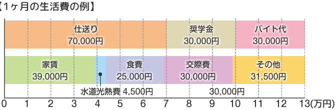 ひとり暮らし1ヶ月の生活費2015