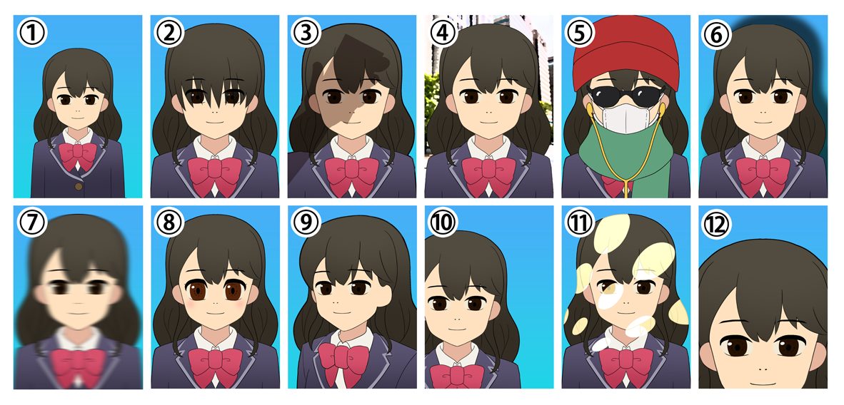 受付できない写真例